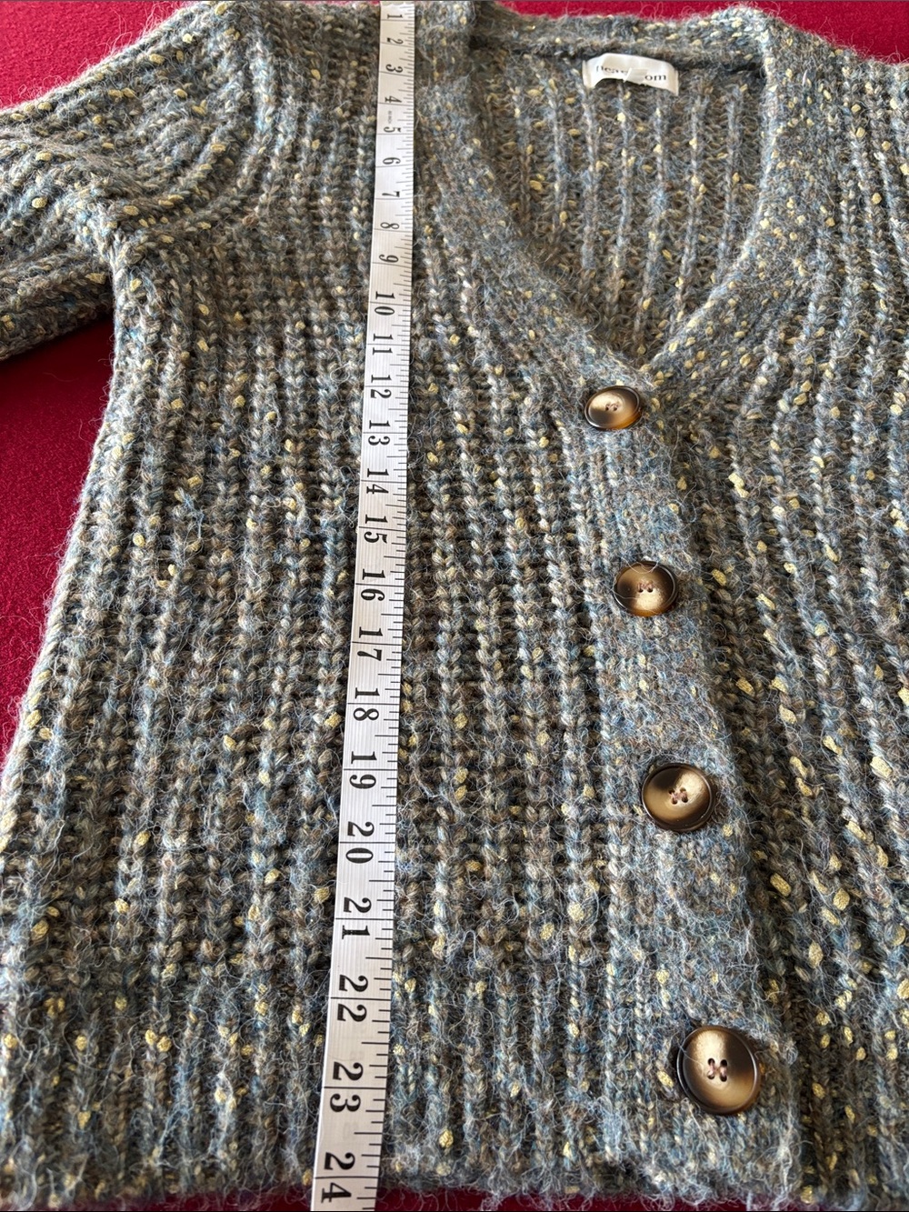 Heartloom Emmeline Cardigan in Spruce Sz M - Picture 9 of 10